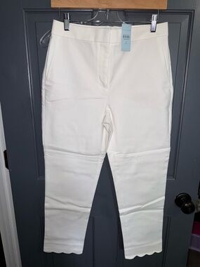 NWT Ann Taylor White The Ankle Pant Size 4 Petite